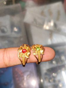 Gemstone Gold Ring Set Buy 1 Get