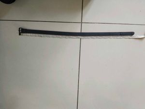 Red &amp; Black Belt with leather and length is 89 CM