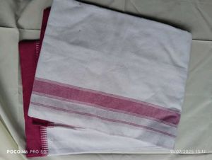 Flora Dhotis - Pink Border
