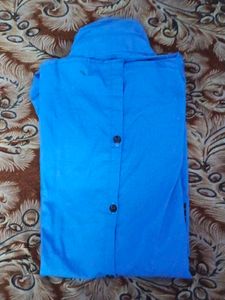 Blue Graphic Print Shirt