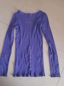 Purple Long Sleeve Top