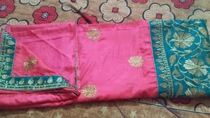 Party Wear Saree With Stritched Blouse