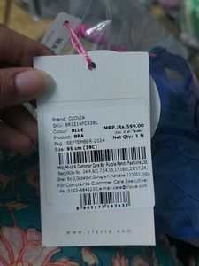 Blue Bra Size 38C