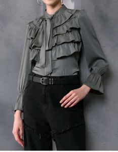 Shein Flounce Sleeve Textured Tailored Fit Layered