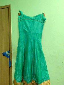 Teal Embroidered Kurta