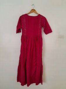 Rose Pink Casual Kurta (Women&#39;s)