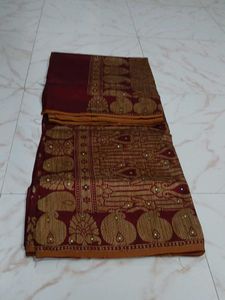 Maroon Saree