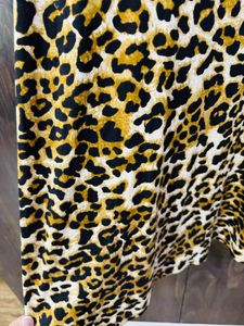 CBeautiful Animal Print Dress Cotton Polyester Fe