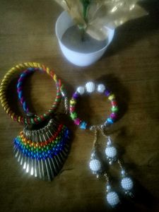 Stylish Jewelry Combo – Preloved Necklace + Bracel