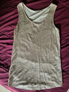 Gold Sleeveless Top