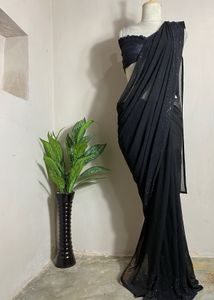 Elegant Black Saree