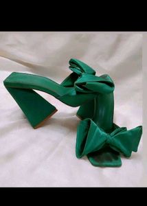 Designer Green Heels