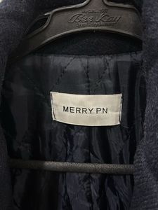 Navy blue overcoat