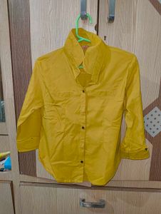 Mustard Button-Down Shirt