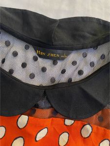 Polka For Cute Peplum Top Size S
