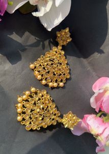 Elegant Gold-Tone Drop Earrings