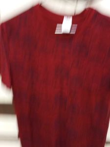 Stylish Maroon Patterned T-Shirt