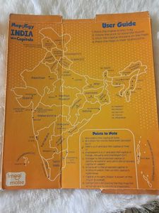 Map Mapology India with Capital