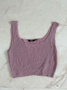 NUON Cropped Knit Tank