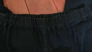 Black Jeans With Elastic Waist