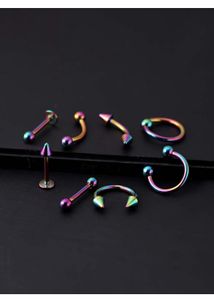 YC Silver&amp;multi Piercing Jewellery-medical Grade