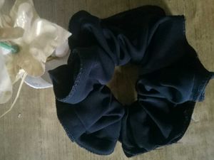 Handmade Frill Georgette XXL Scrunchies | Soft, El