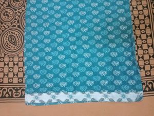 Blue Floral Print Kurti