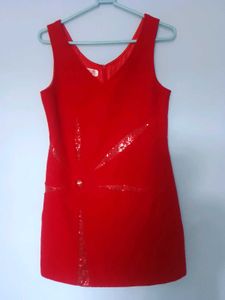 Red Sequin Party Dress