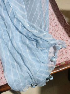 Blue Printed Kurta Set