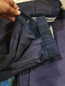 Blue Dress Pants Combo Of 3