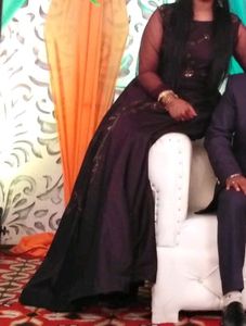 Wine Colour Gown
