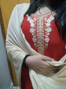 ♥️handmade zari work kurta  plazo set