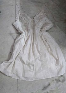 White Floral Lace Dress