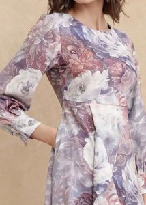 Rareism Floral Print Maxi Dress