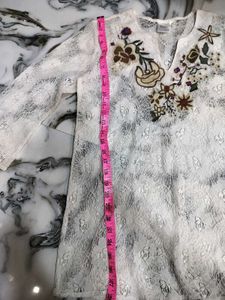 Off White Lace Top