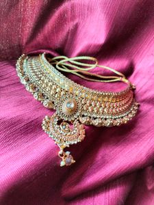 Gold-tone Indian Choker Necklace