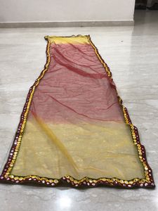 Shaded Duppatta With Abla Work