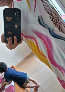 Multi Color Georget Kurta