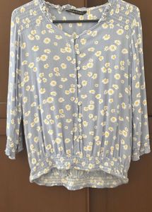 Floral Button-Down Top