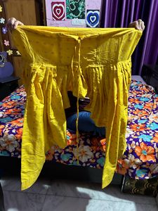Yellow Banarsi Suit (with dupatta And Shalwar)