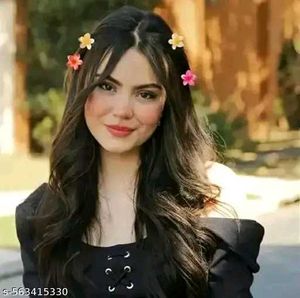 2 Big 4Small Glossy Flower Hair Clutcher, Clacher,
