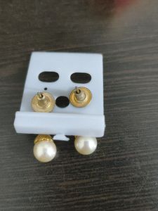 Moti Droplet Studded Earrings