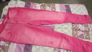 Pink Denim Jeans