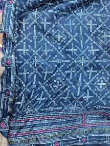 Boho Diamond Print Dupatta with Tassels