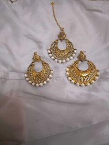 Earings With Maang Tika😍