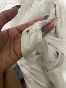 Chikankari White Gown