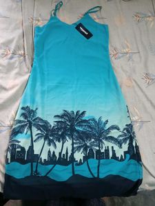 Tropical Print Sundress