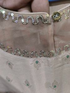 Peach Festive Kurti.