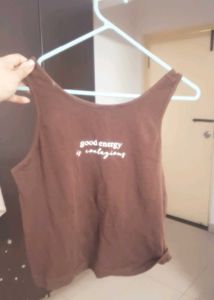 Brown Tank Top - Good Energy