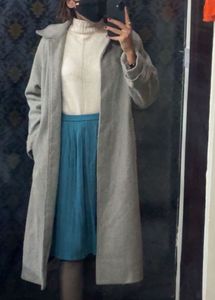 Elegant Grey Trench Coat